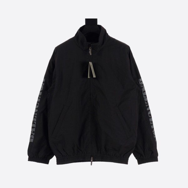 Balenciaga Arm Letter Sports Stand Collar Jacket