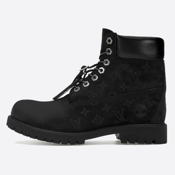 Louis Vuitton Timberland 6-inch ankle boots in black monogram