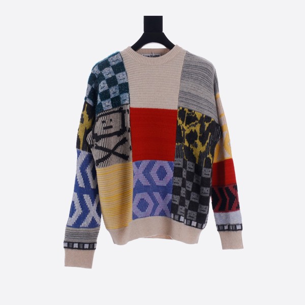 Acne Studio Patchwork Crew Neck Sweater