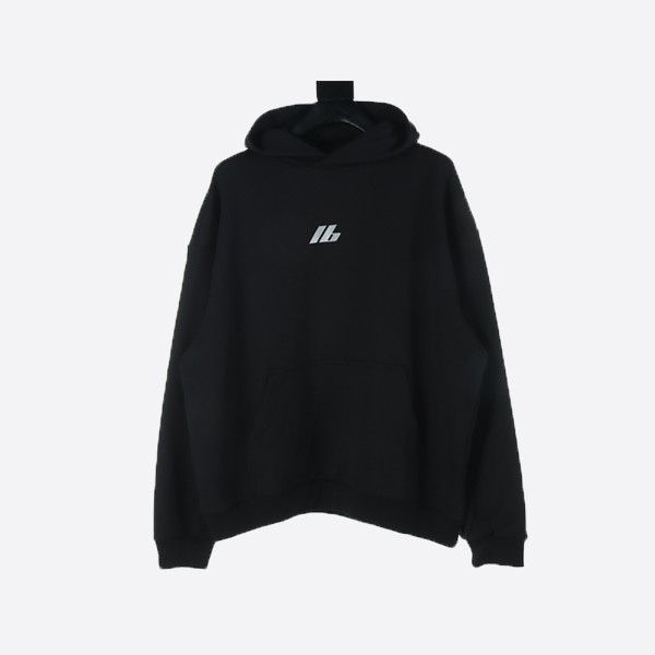 Celine Studded Lettered Lambswool Hooded Jacket