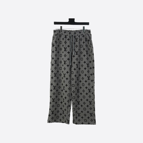 Louis Vuitton LV 24Fw All-Over Presbyopia Hair-Flocked Print Pants