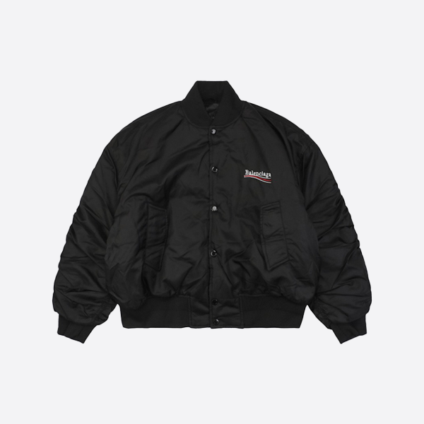 Balenciaga Coke lettering embroidered jacket