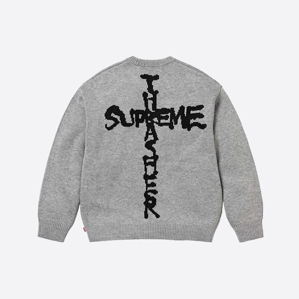 Supreme x Thrasher Sweater FW24 Grey
