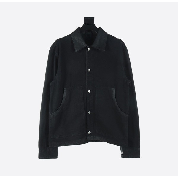 Prada 24 logo coated denim jacket