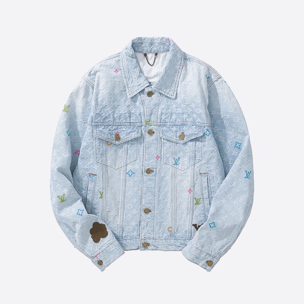 Louis Vuitton by Tyler, the Creator Monogram Denim Jacket in Washed Indigo