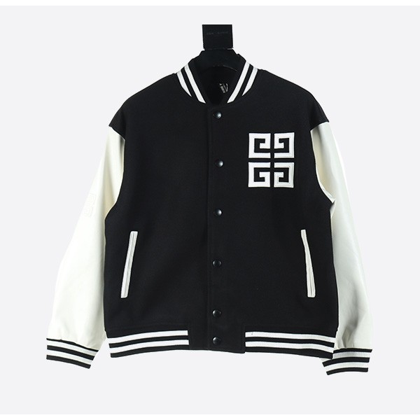 Givenchy 4G Star Embroidered Stitch Baseball Uniform Jacket