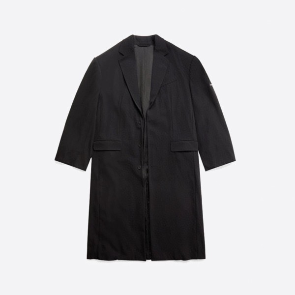 Balenciaga oversized long-sleeved wool coat