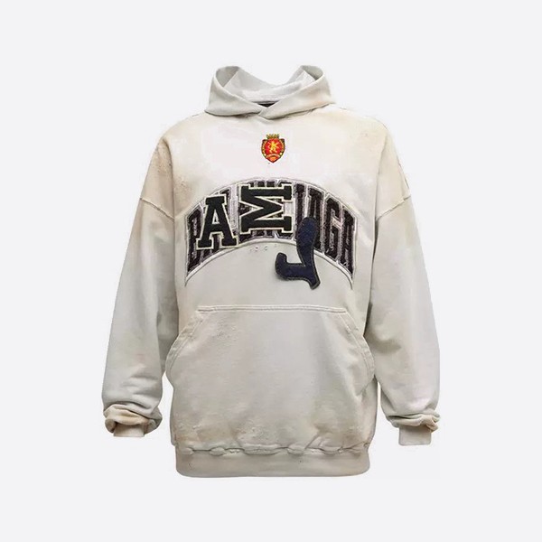 Balenciaga Skater Oversized Hoodie in White