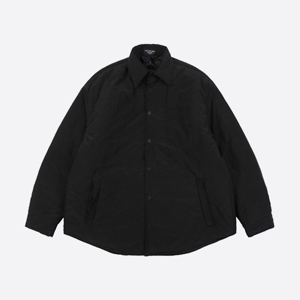 Balenciaga 24Fw Pocket Label Long Sleeve Shirt Cotton Jacket