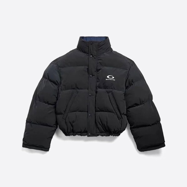 Balenciaga loop sports icon reversible puffer Black