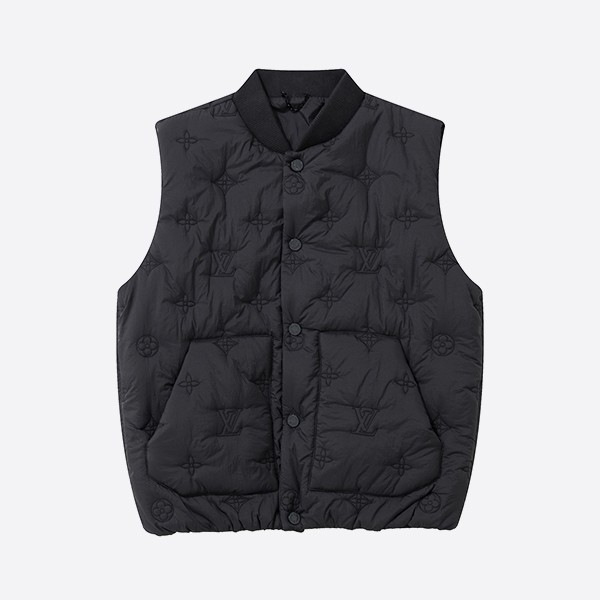Louis Vuitton Monogram Quilted Gilet in Black