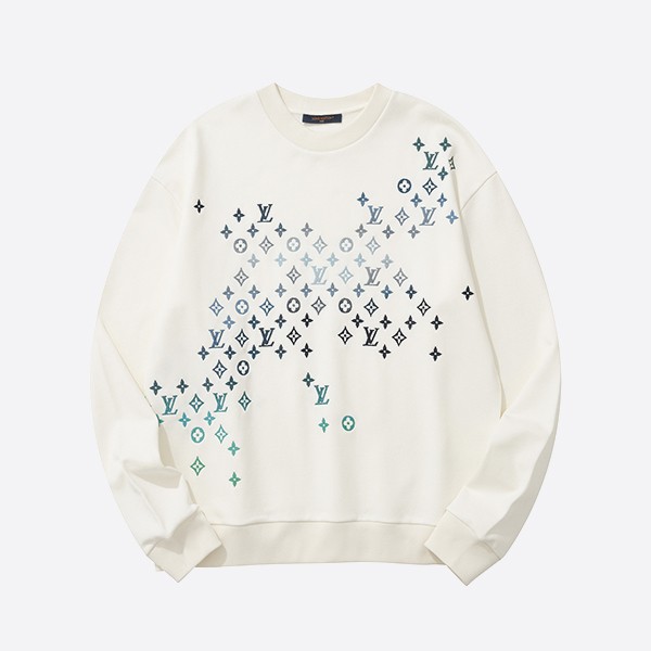 Louis Vuitton Aurora Embroidered Sweatshirt in White