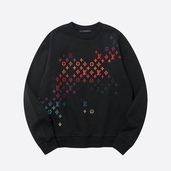 Louis Vuitton Aurora Embroidered Sweatshirt in Black