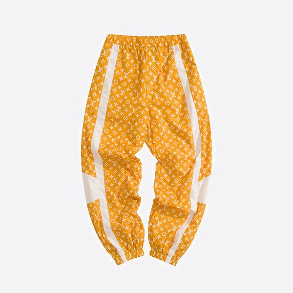 Louis Vuitton Monogram Print Technical Track Pants in Yellow