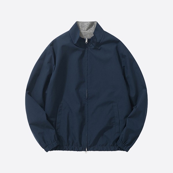 Loro Piana Windmate® Reversible Bomber Jacket in Blue