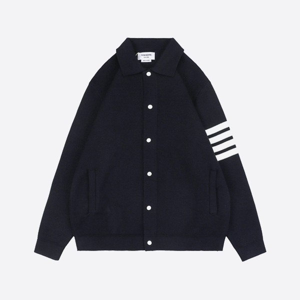 Thom Browne 24Fw 4-Bar Lapel Jacket in Black