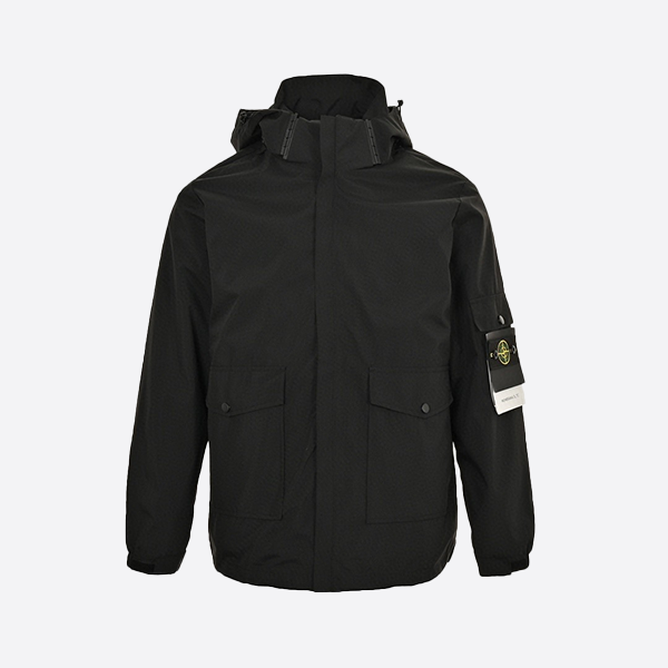 Stone Island Stand Collar Zipper Solid Color Logo 3-in-1 Jacket