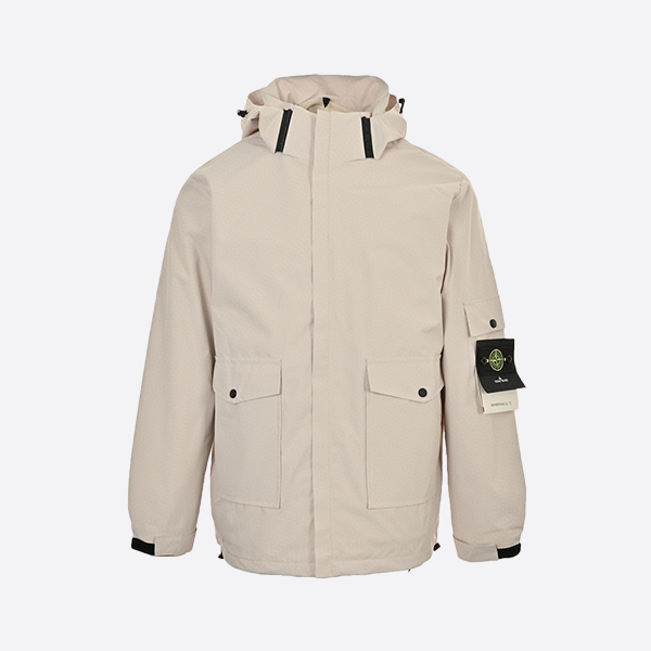 Stone Island Stand Collar Zipper Solid Color Logo 3-in-1 Jacket