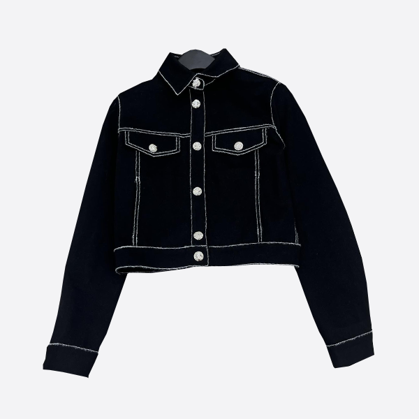 Chanel pressed denim jacket