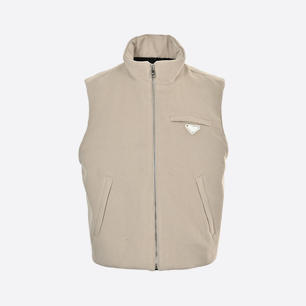 Prada Wool Triangle Down Vest