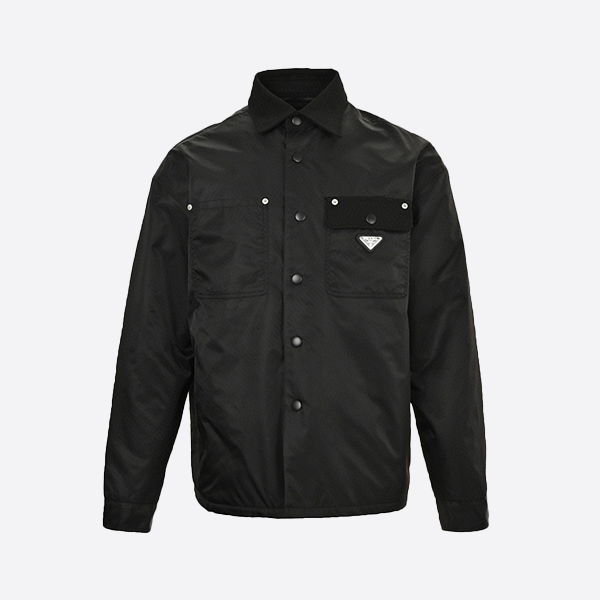 Prada 24FW Triangle Logo Flap Padded Jacket