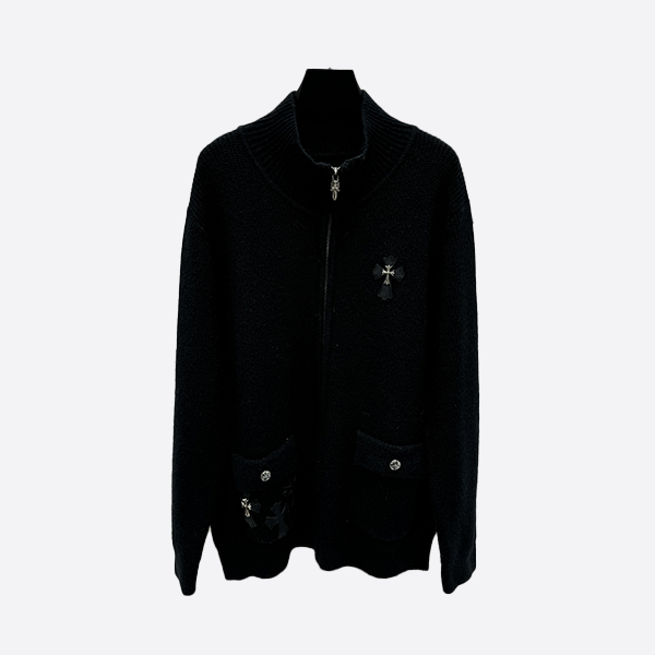 Chrome Hearts Stand Collar Zip Cardigan