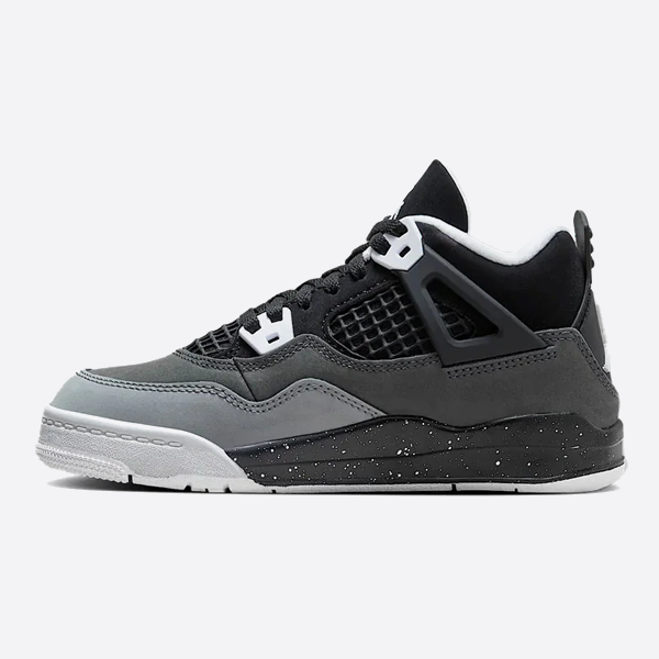 Air Jordan 4 Mid-Top Retro Basketball Shoes Men's Black and White 626969-030