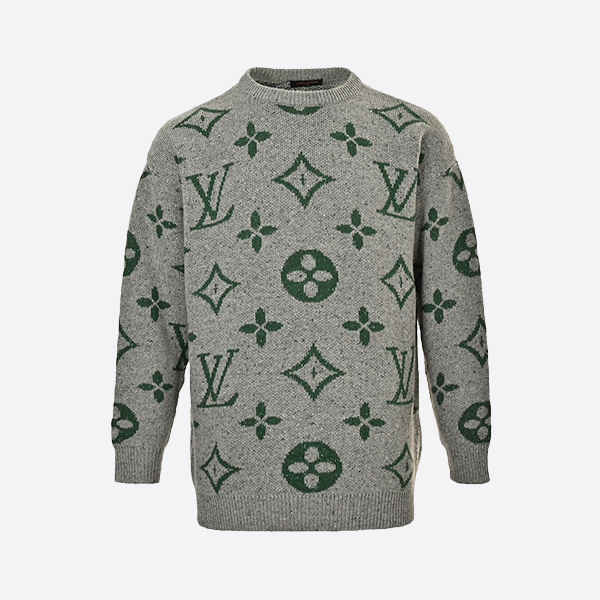 Louis Vuitton Allover Logo Jacquard Sweater