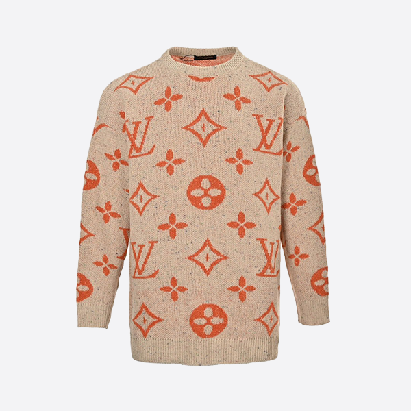 Louis Vuitton Allover Logo Jacquard Sweater
