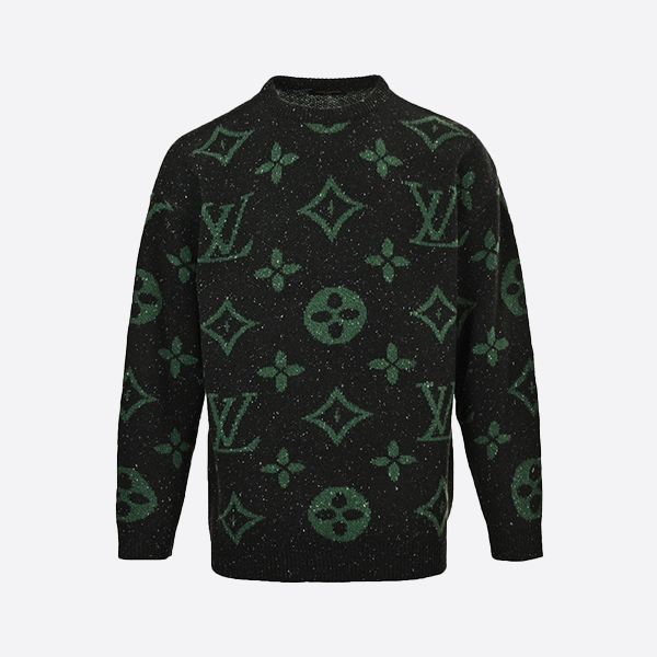 Louis Vuitton Allover Logo Jacquard Sweater
