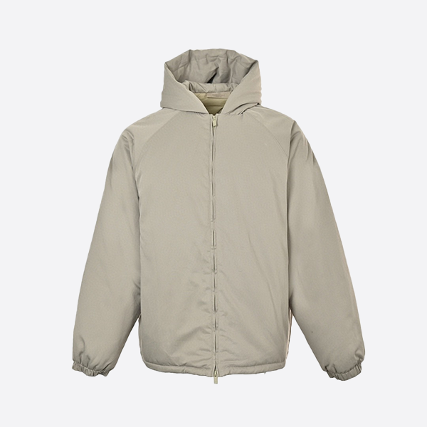 Fear of God Fog Essential Multi-Line Double-Row Silicone Letter Hooded Cotton Jacket
