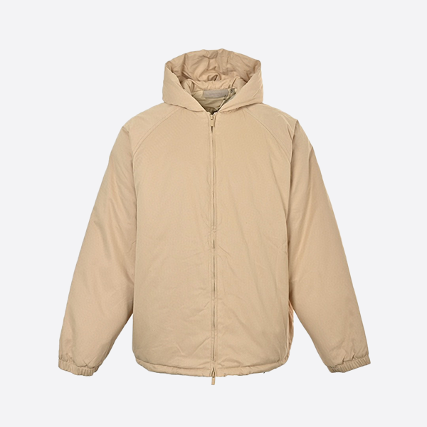 Fear of God Fog Essential Multi-Line Double-Row Silicone Letter Hooded Cotton Jacket