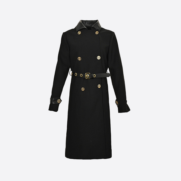 Louis Vuitton Nautical Women's Wool Belted Jacket Long Trench Coat