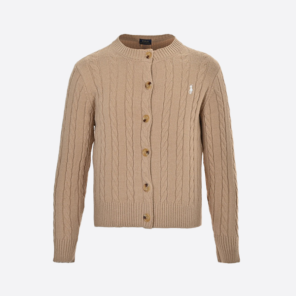 Ralph Lauren cable knit crew neck cardigan
