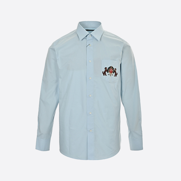 Louis Vuitton embroidered dog walking shirt