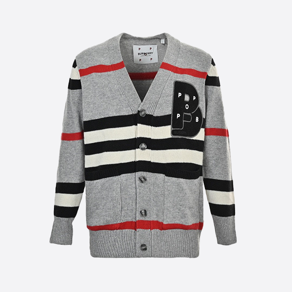 Burberry Intarsia Collaboration Wool Cardigan