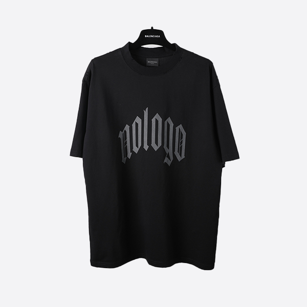 Balenciaga NOLOGO Crack Letter Short Sleeve 2015SS