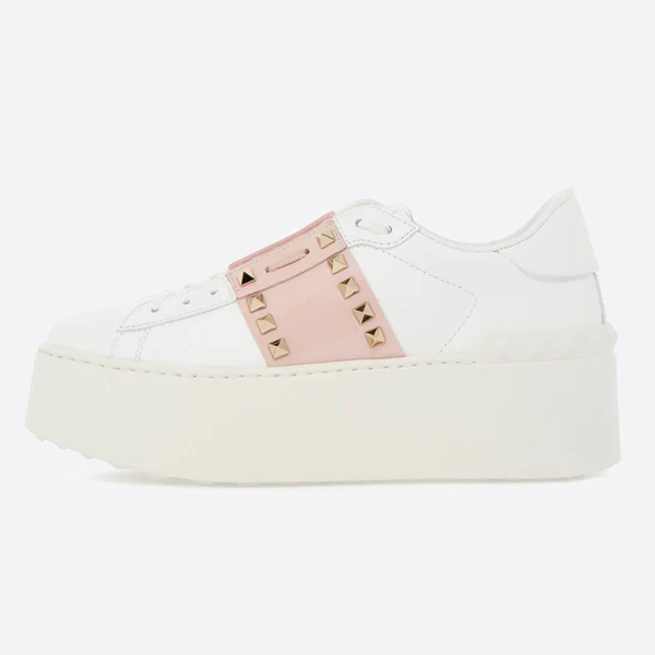 Valentino New Arriva 2023 Platform Sneakers White Pink