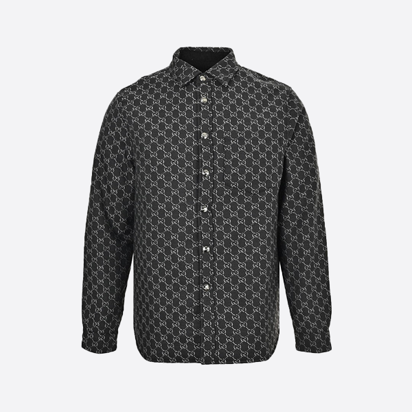 Gucci 24Fw Double G Jacquard Reversible Jacket