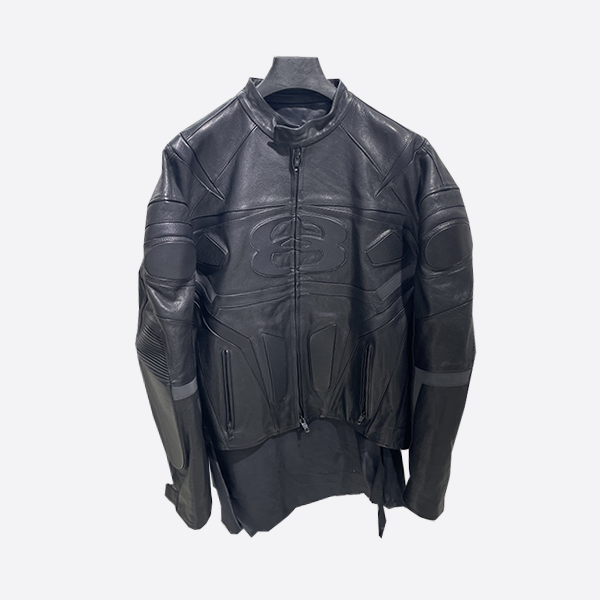 Balenciaga Biker Bomber Jacket in Black