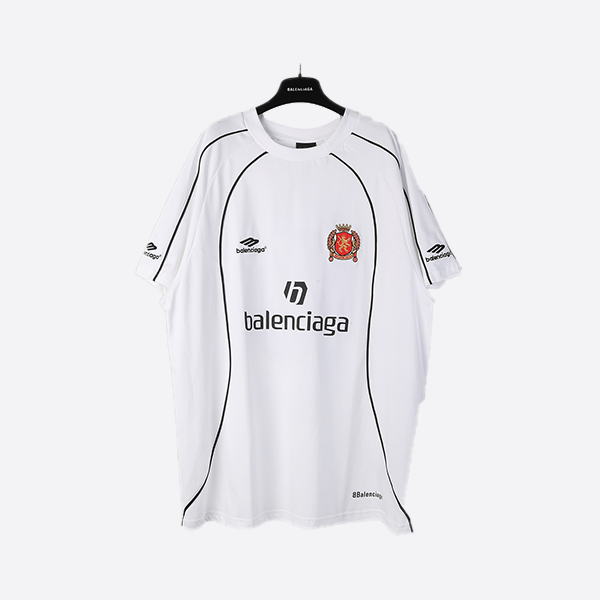 Balenciaga Manchester United co-branded jersey T-shirt in white
