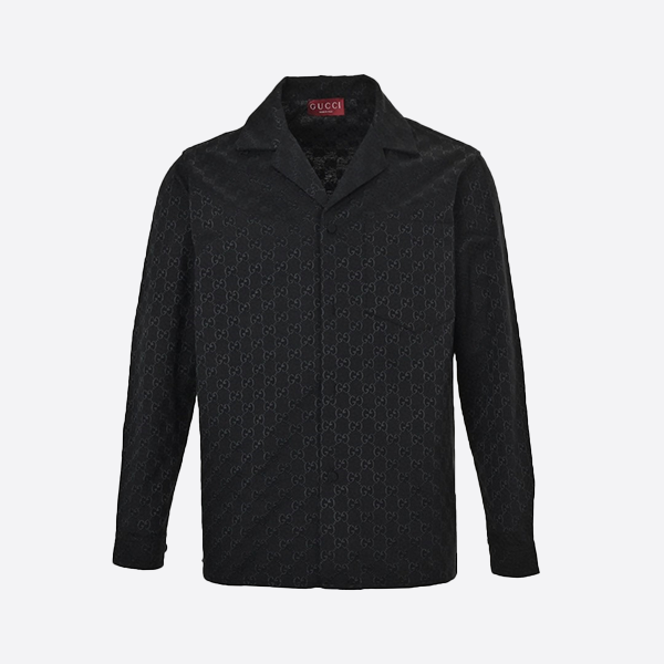 Gucci 2025 Spring/Summer Jacquard Lapel Cardigan Jacket in Black