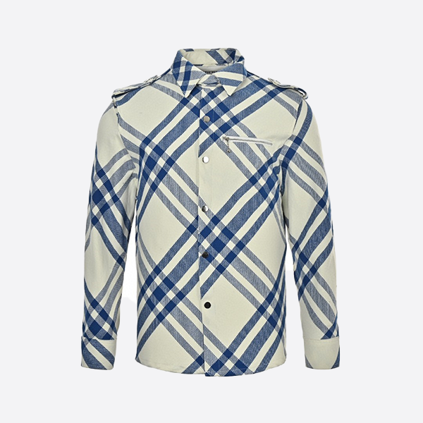 Burberry Diagonal Stripe Check Classic Jacket