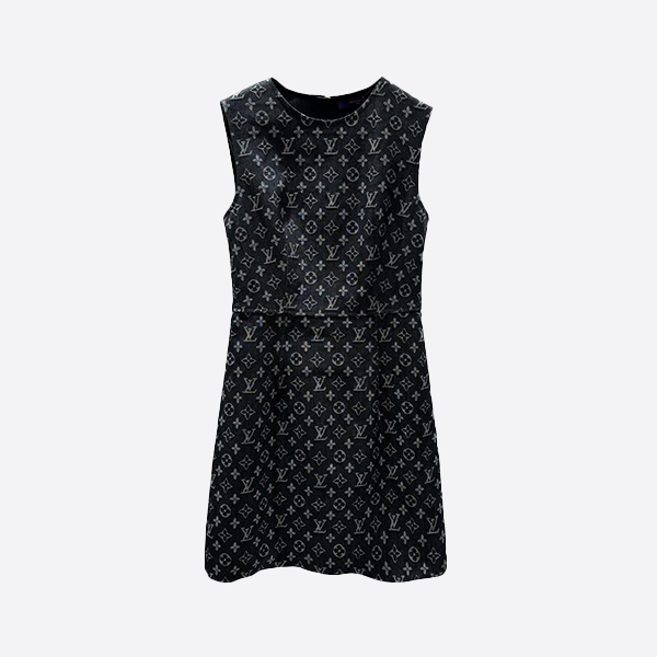 Dior Monogram Sleeveless Denim Dress
