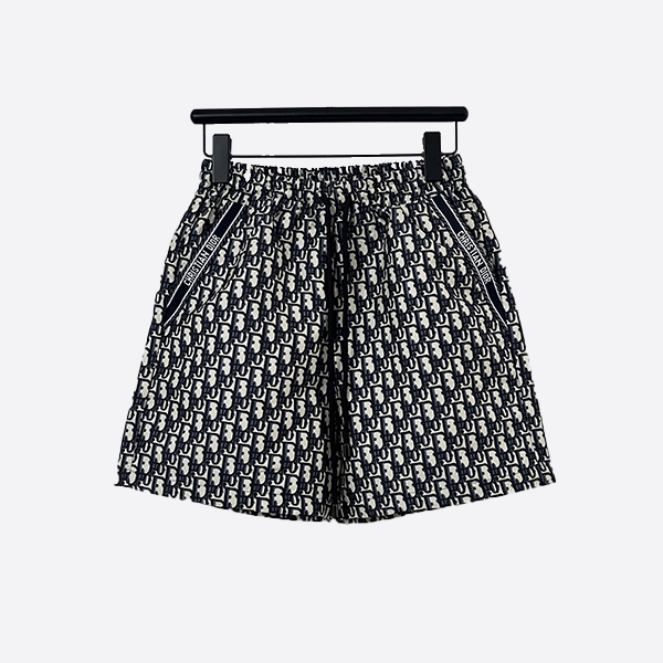 Dior Blue Taffeta Jacquard Shorts