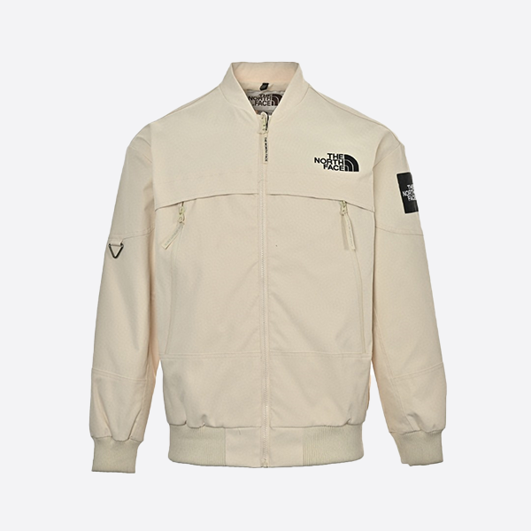 The North Face Baseball Collar Flight Jacket in White