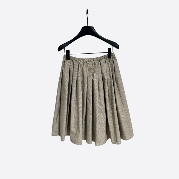 Miu Miu preppy print skirt