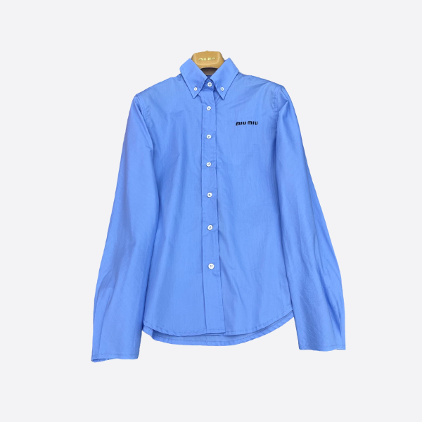 Miu Miu plain long-sleeved shirt