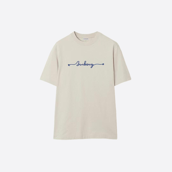 Burberry embroidered short-sleeved T-shirt