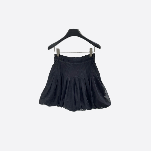 Dior black mesh skirt